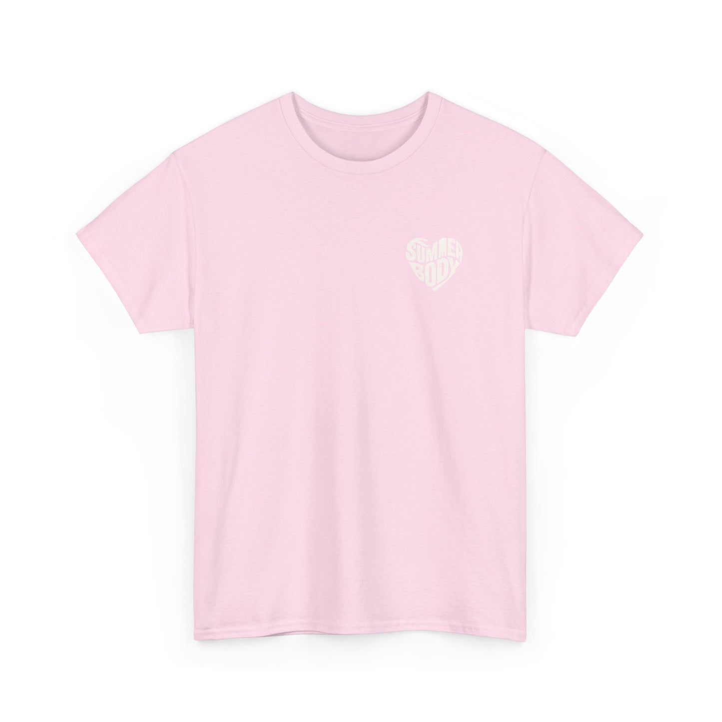 LOVE SUMMERBODY | Unisex Heavy Cotton Graphic T-Shirt | Casual Outings, Beach Days, Gift for Fitness Lovers, Outdoor Adventures