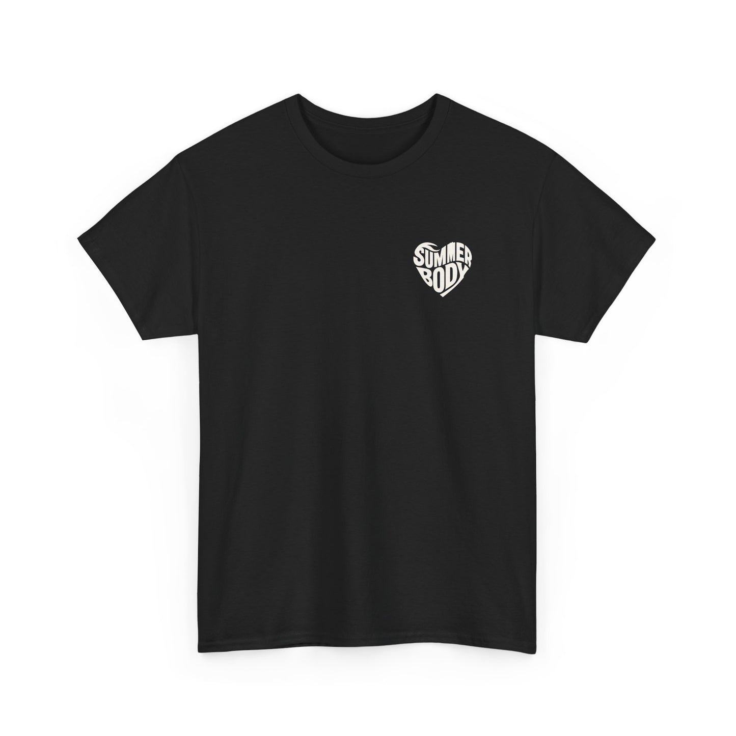 LOVE SUMMERBODY | Unisex Heavy Cotton Graphic T-Shirt | Casual Outings, Beach Days, Gift for Fitness Lovers, Outdoor Adventures