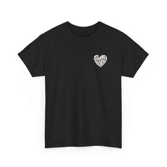 LOVE SUMMERBODY | Unisex Heavy Cotton Graphic T-Shirt | Casual Outings, Beach Days, Gift for Fitness Lovers, Outdoor Adventures